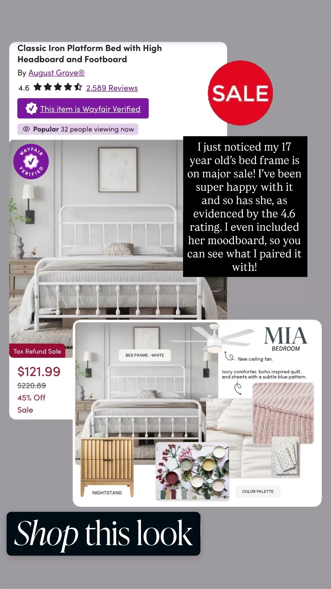 Major sale on my stepdaughters bed frame! I also included her bedding selections and her scalloped nightstand from @Target, which is also on sale! @Wayfair 

#LTKhome #LTKsalealert #LTKkids