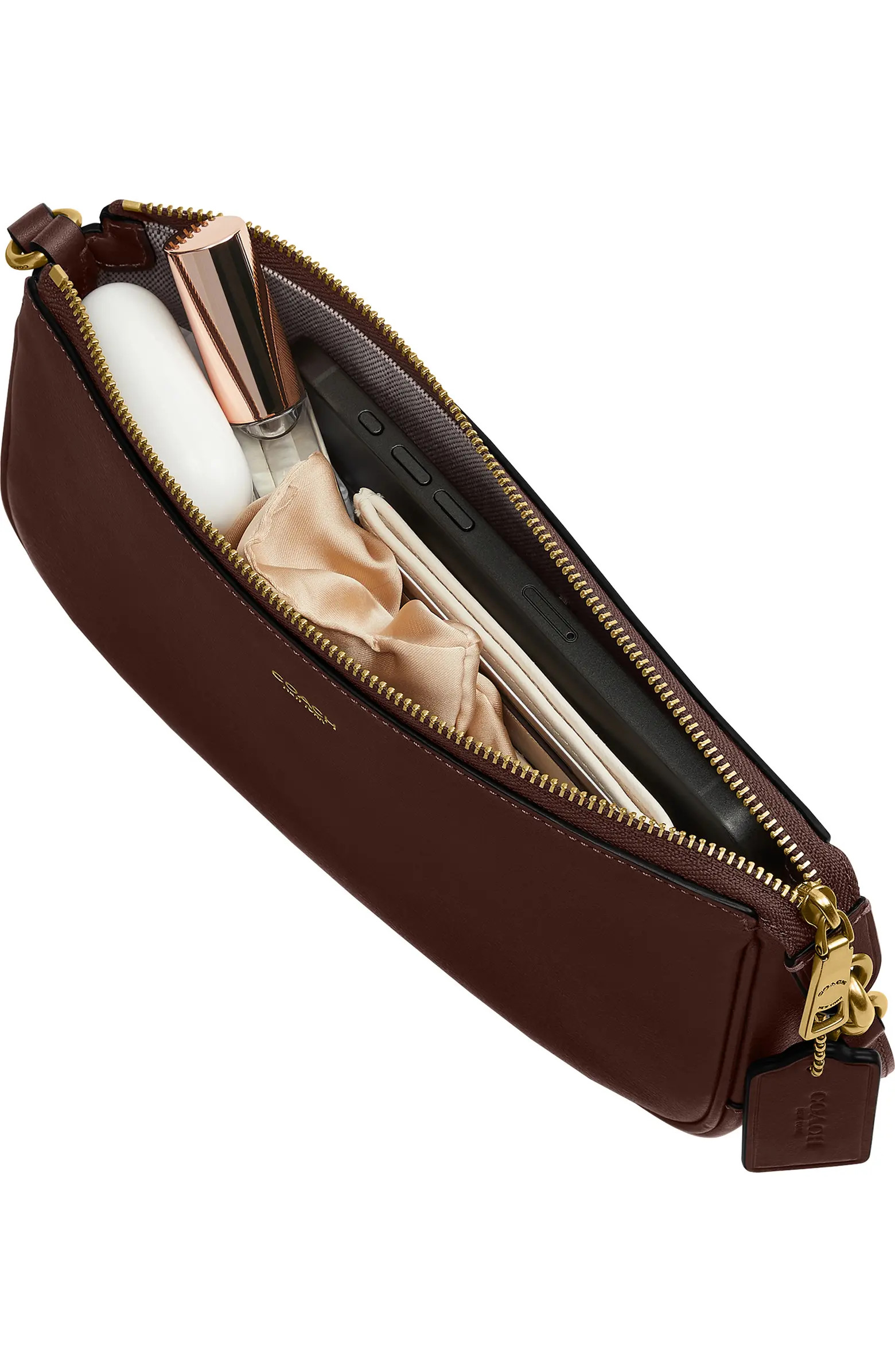 Plaza Natural Grain Leather Shoulder Bag | Nordstrom