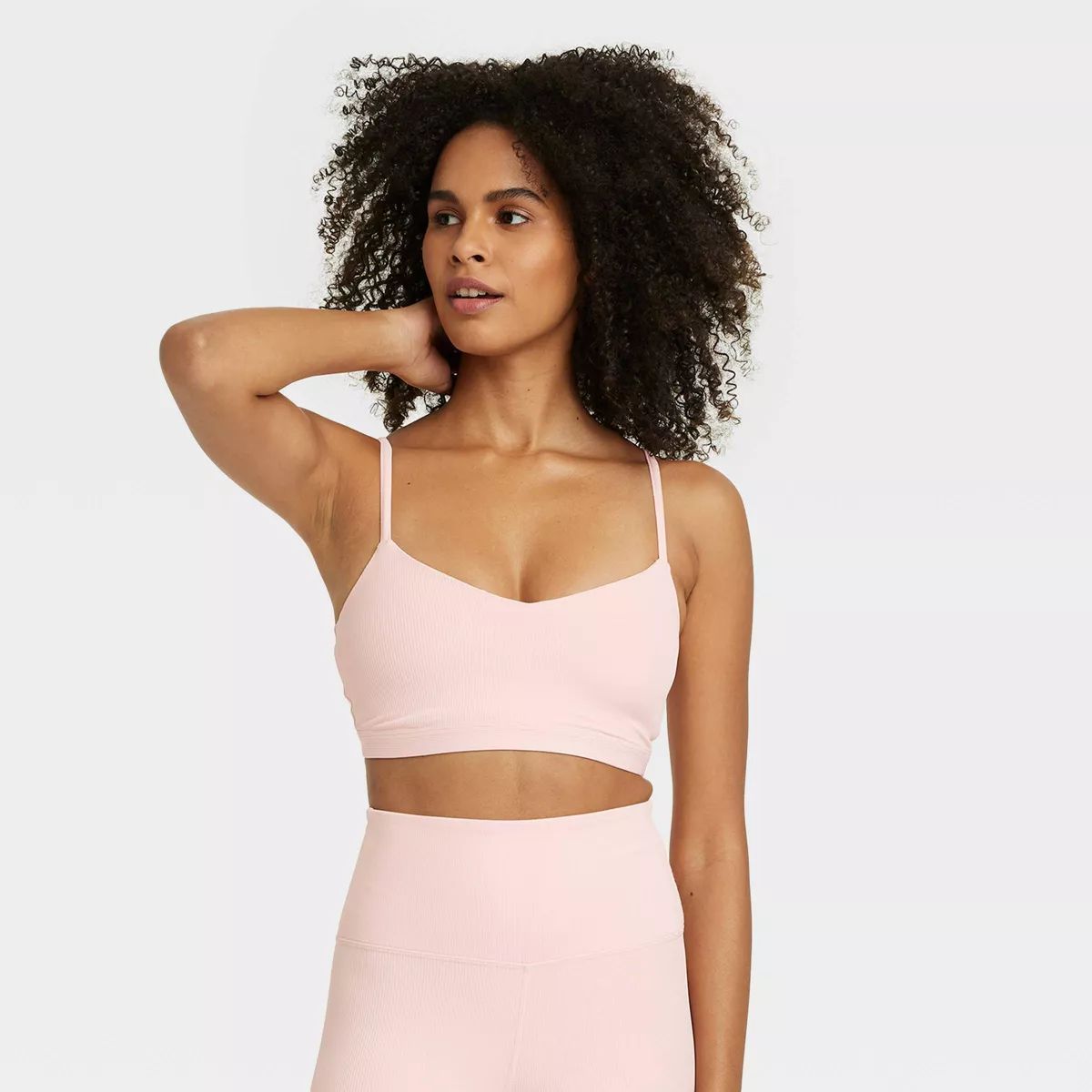 Women's Light Support Rib Triangle Bra - All In Motion™ | Target