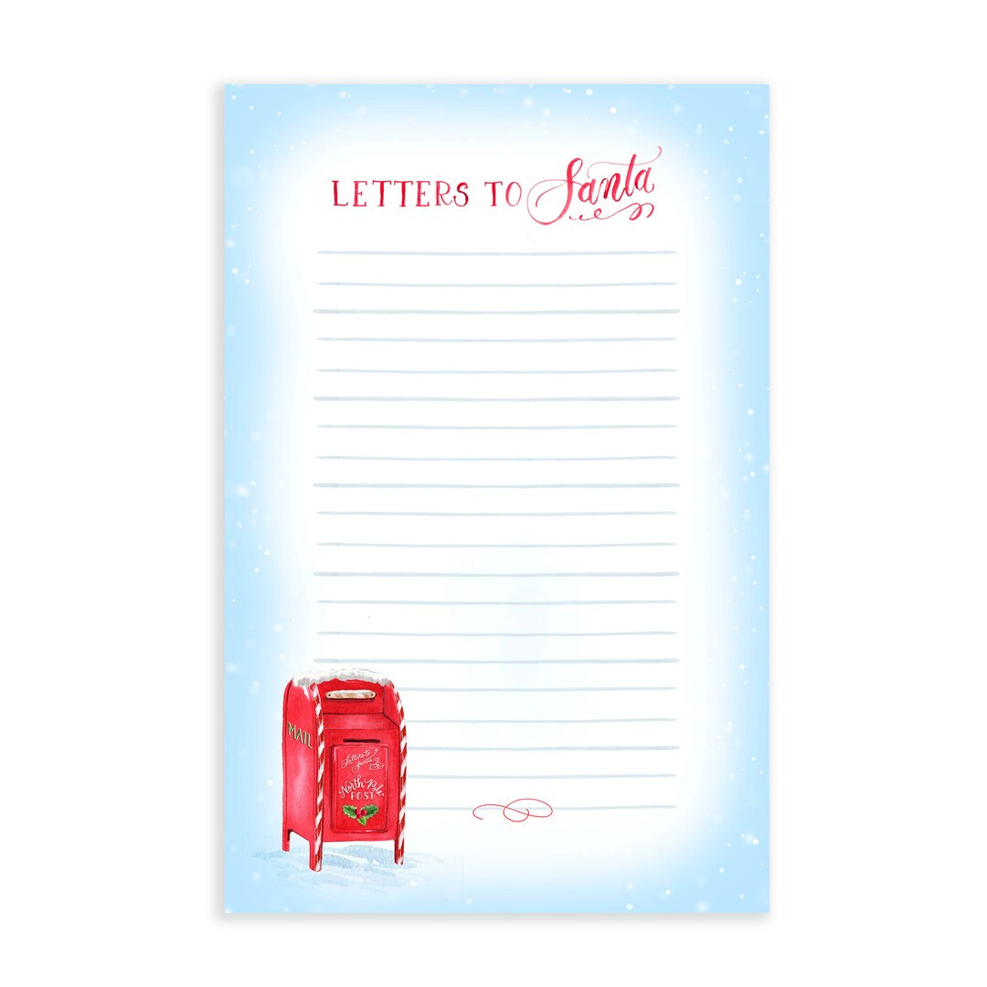 Letters to Santa Notepad | To-Do List | Christmas Notepad | Social Stationery | Grocery List | Of... | Etsy (US)