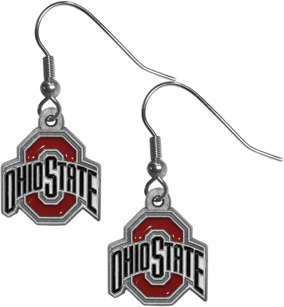 NCAA Siskiyou Sports Womens Ohio State Buckeyes Dangle Earrings One Size Team Color | Amazon (US)