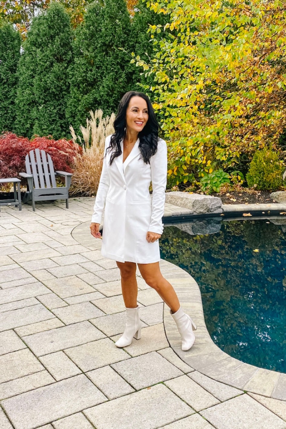 Blazer dress 
Booties 


#LTKunder100 #LTKwedding #LTKstyletip