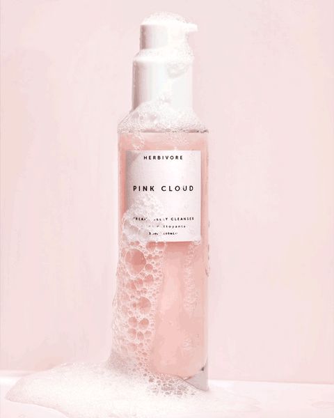 PINK CLOUD Rosewater + Tremella Creamy Jelly Cleanser | Herbivore 