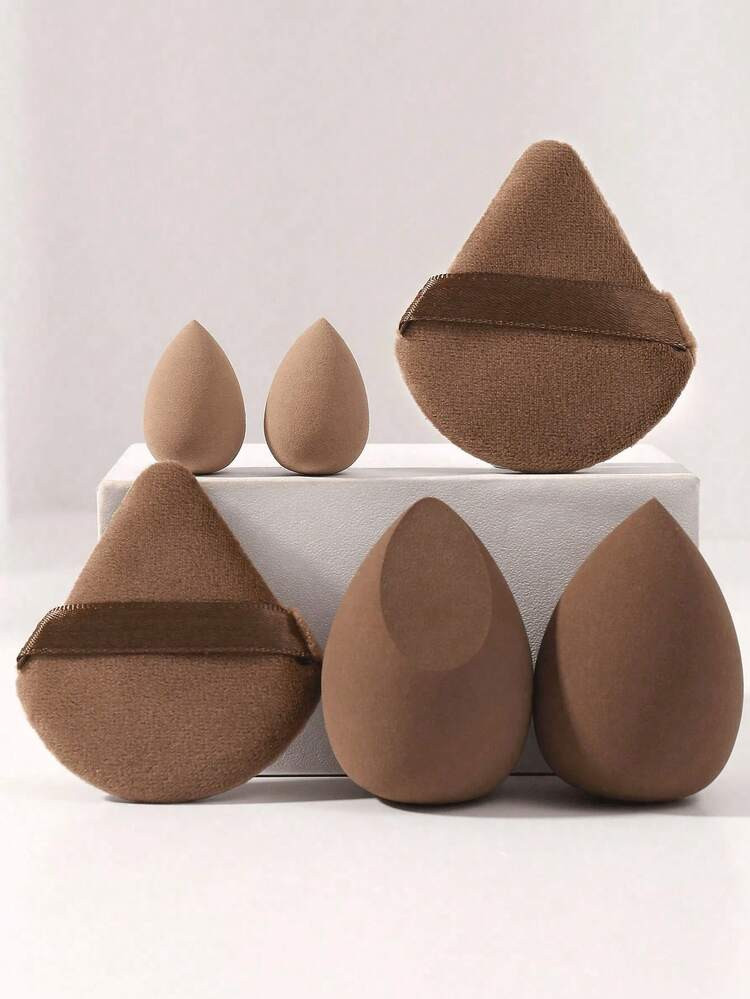 6pcs/1set Makeup Sponge Applicator Kit - Velvet Powder Puff, Concealer Sponge, Makeup Sponge, Makeup Blender Bathroom Decor Summer,Makeup,Cheap,Room Decor,Vanity,Travel,Bedroom,Makeup Accessories,Puff,Makeup Blender,Powder Puff,Makeup Sponge | SHEIN