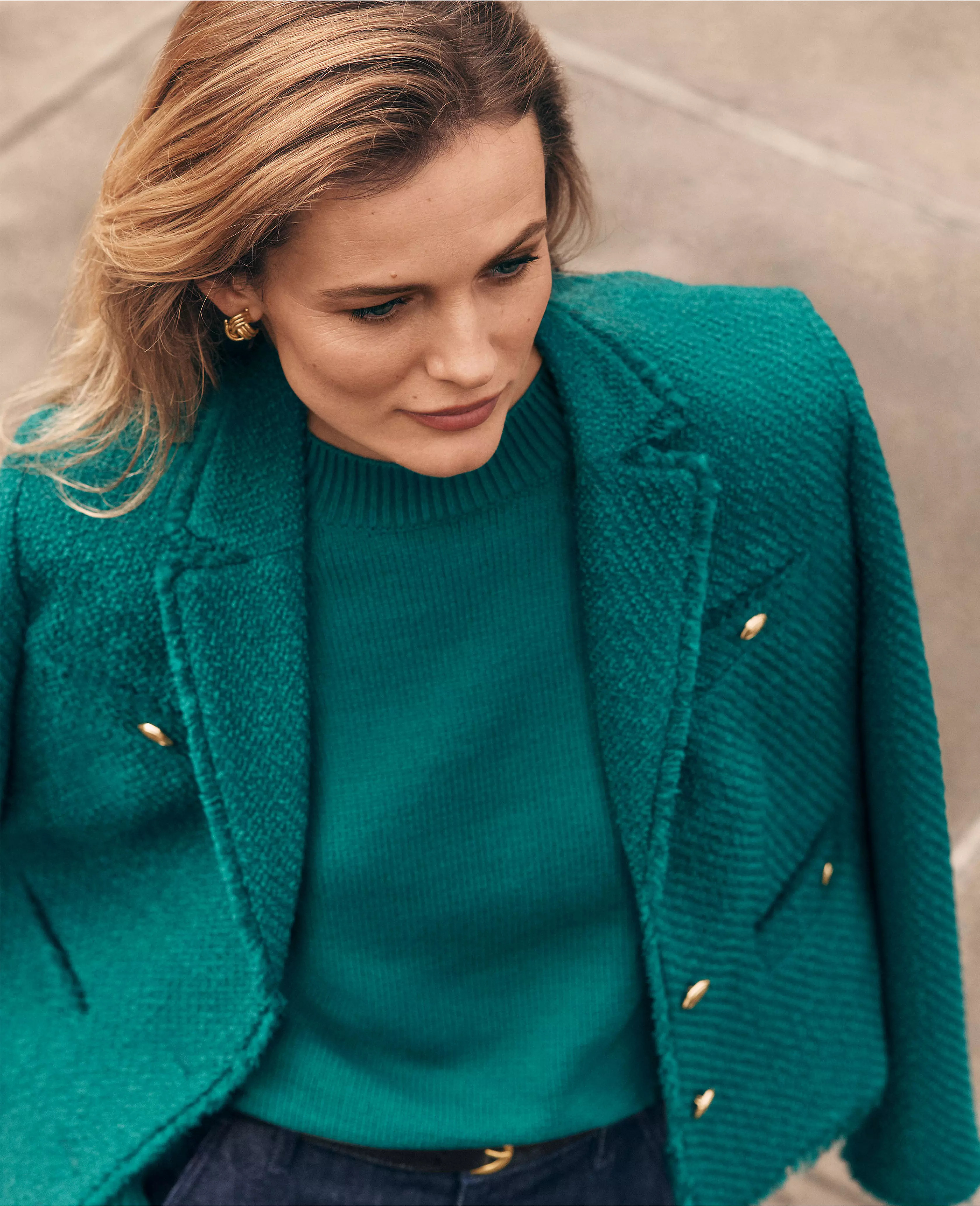 Button Tweed Jacket | Ann Taylor (US)