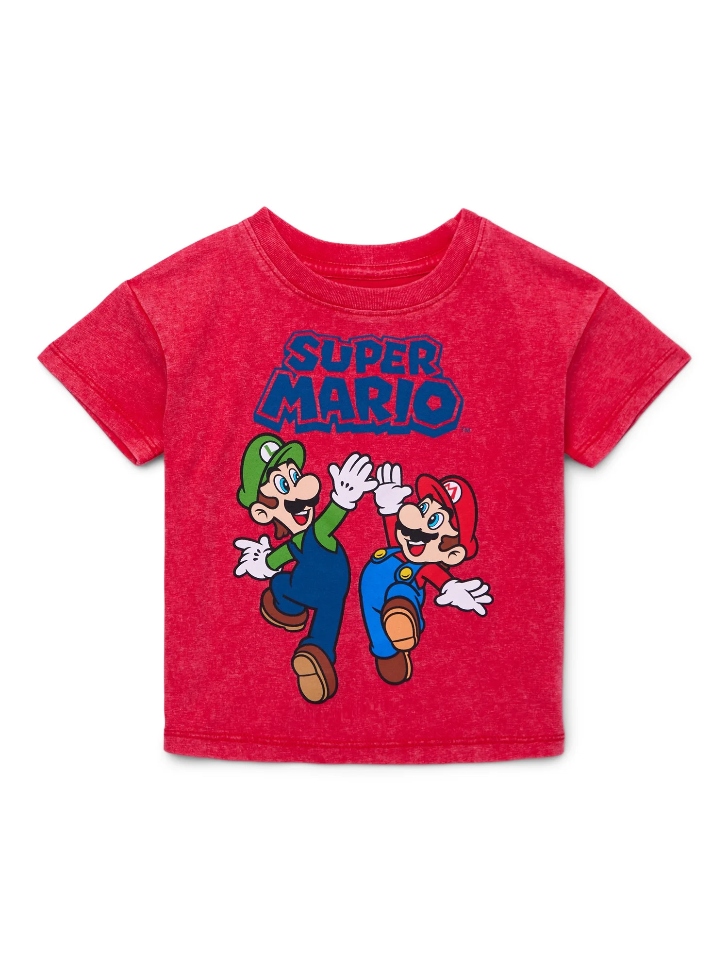 Super Mario Bros. Toddler Short Sleeve Crewneck Tee, Sizes 12M-5T - Walmart.com | Walmart (US)