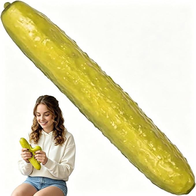 Jumbo Pickle Squíshy Toy, with Calming Sensory Experience, 28cm, Pickle Squíshy Toys, Fruit Squ... | Amazon (US)