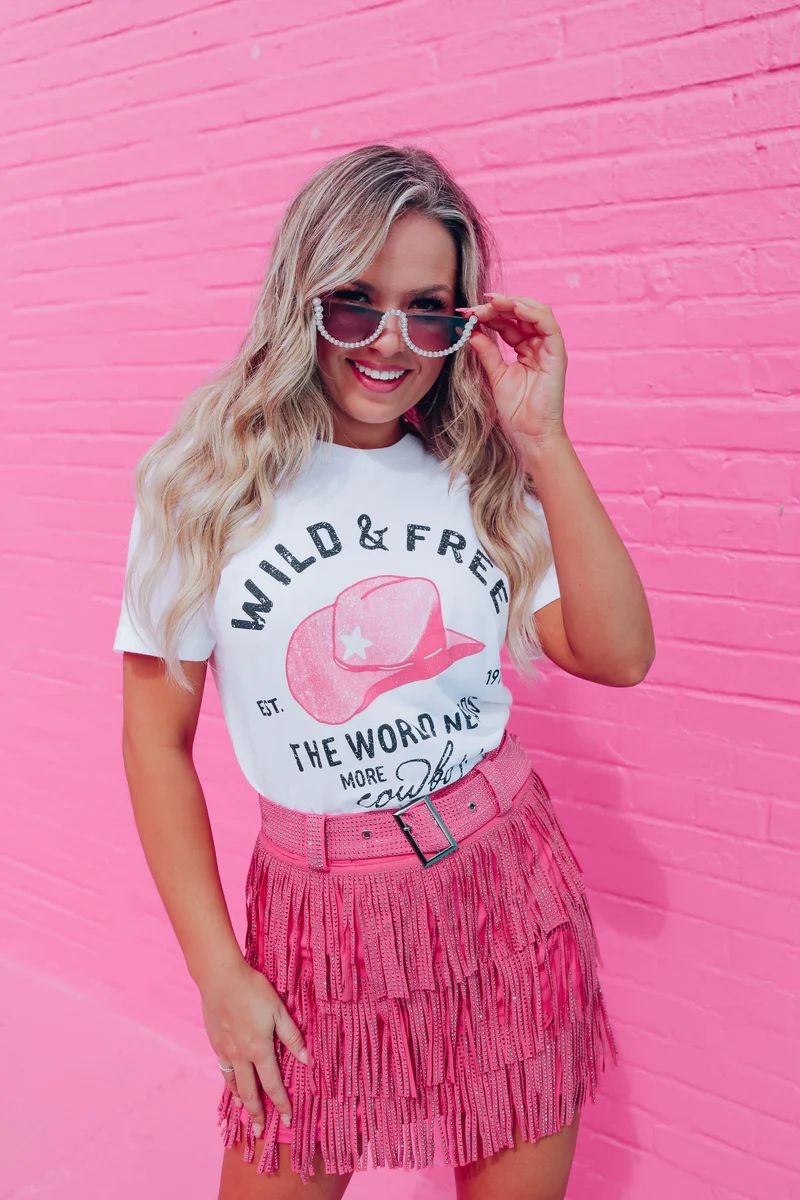 Wild & Free Cowboy Graphic Tee | Whiskey Darling Boutique