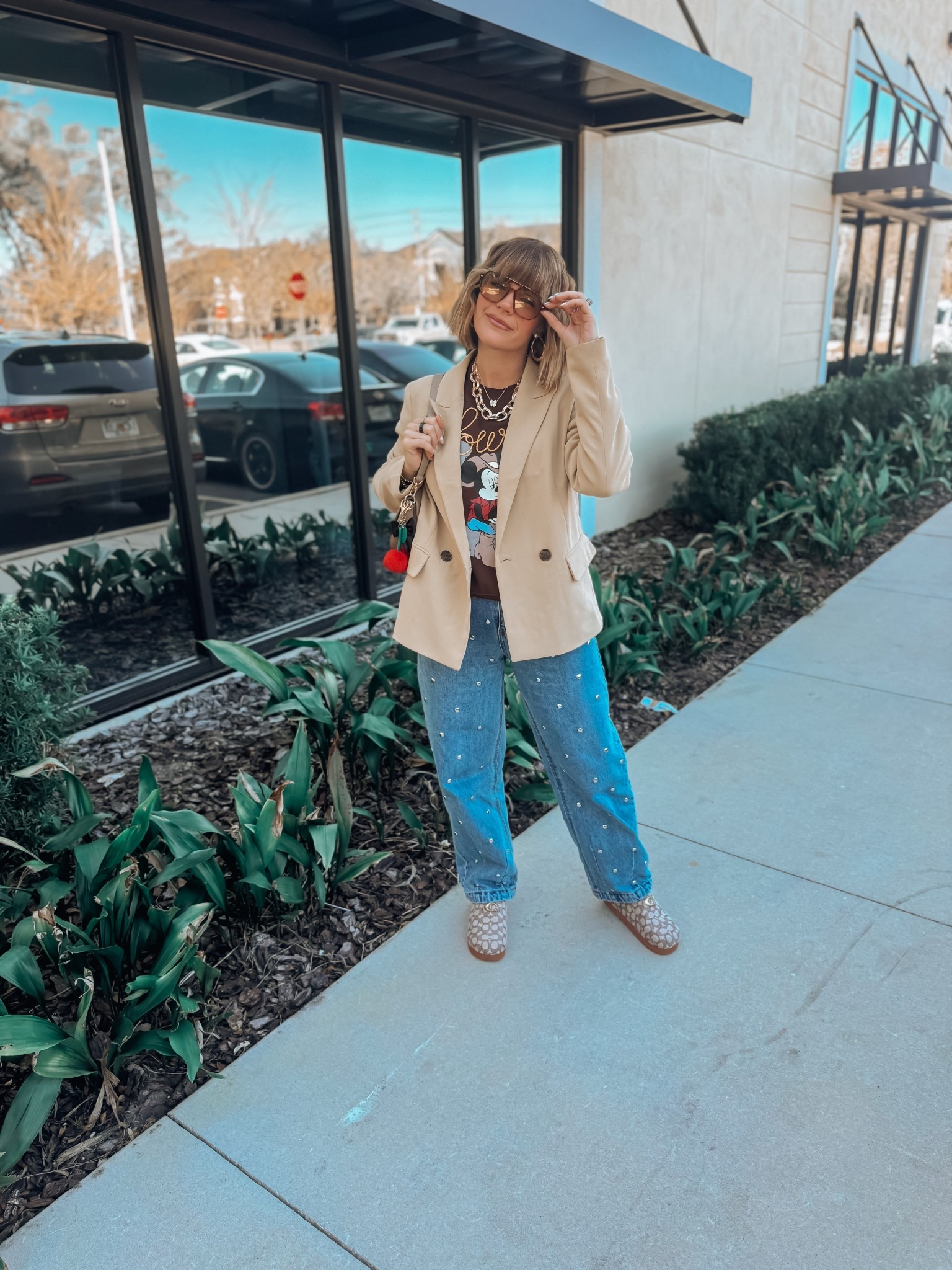 Chilly Day in Orlando! I love how this look came together!!❤️🎄💚

Blazer/ s tts
Sweatshirt/ s tts
Jeans/ 4 sized up 1
Clogs/ 8 tts 

Orlando 
Vacation 
December 
Coach 
Disney 
Disney ootd 
Barrel Jeans 
Clogs 

#LTKootd 

Follow my LTK @themrskersten on the @shop.LTK app to view this post and get my exclusive app-only content!

#liketkit #LTKSaleAlert #LTKTravel
@shop.ltk
https://liketk.it/5IZs7

#LTKSaleAlert #LTKTravel #LTKFindsUnder100