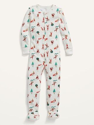 Unisex Matching Family Snug-Fit Footed Pajama One-Piece for Baby | Old Navy (US)