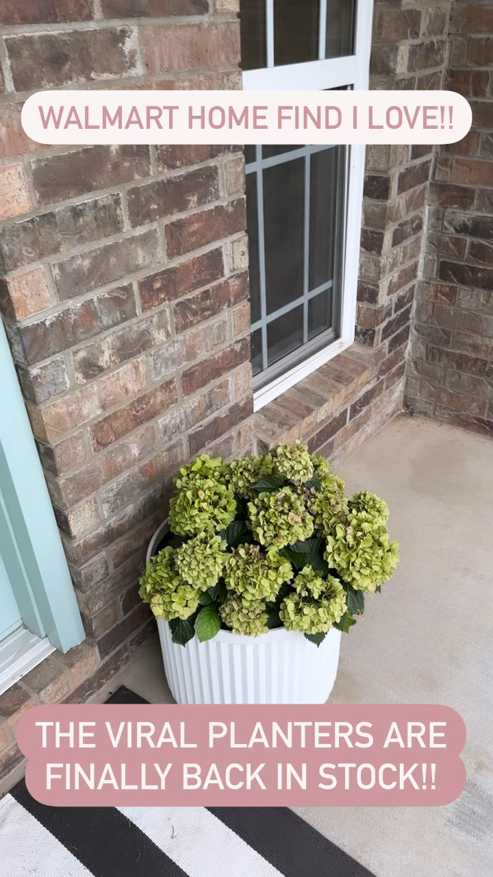 The viral Walmart planters are finally back in stock! These are likely to sell out quickly. Linking our front porch striped rug & the Walmart / target rocking chairs we are deciding between! #LTKSummerSales

#LTKHome #LTKVideo