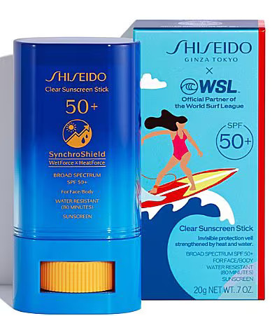 Shiseido Limited-Edition World Surf League Clear Sunscreen Stick SPF 50 | Dillard's