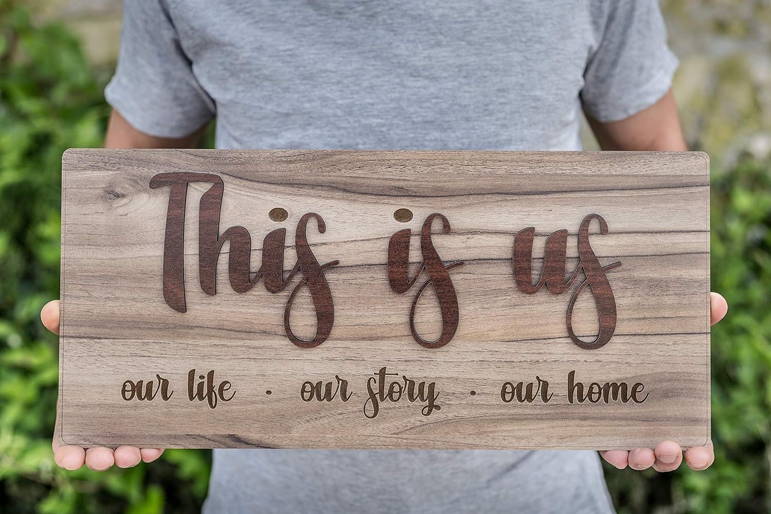 3D eye-catching Design Farmhouse Wall Decor Handmade Wood Sign 8x18" Gift Idea 2021 This is us ou... | Amazon (US)