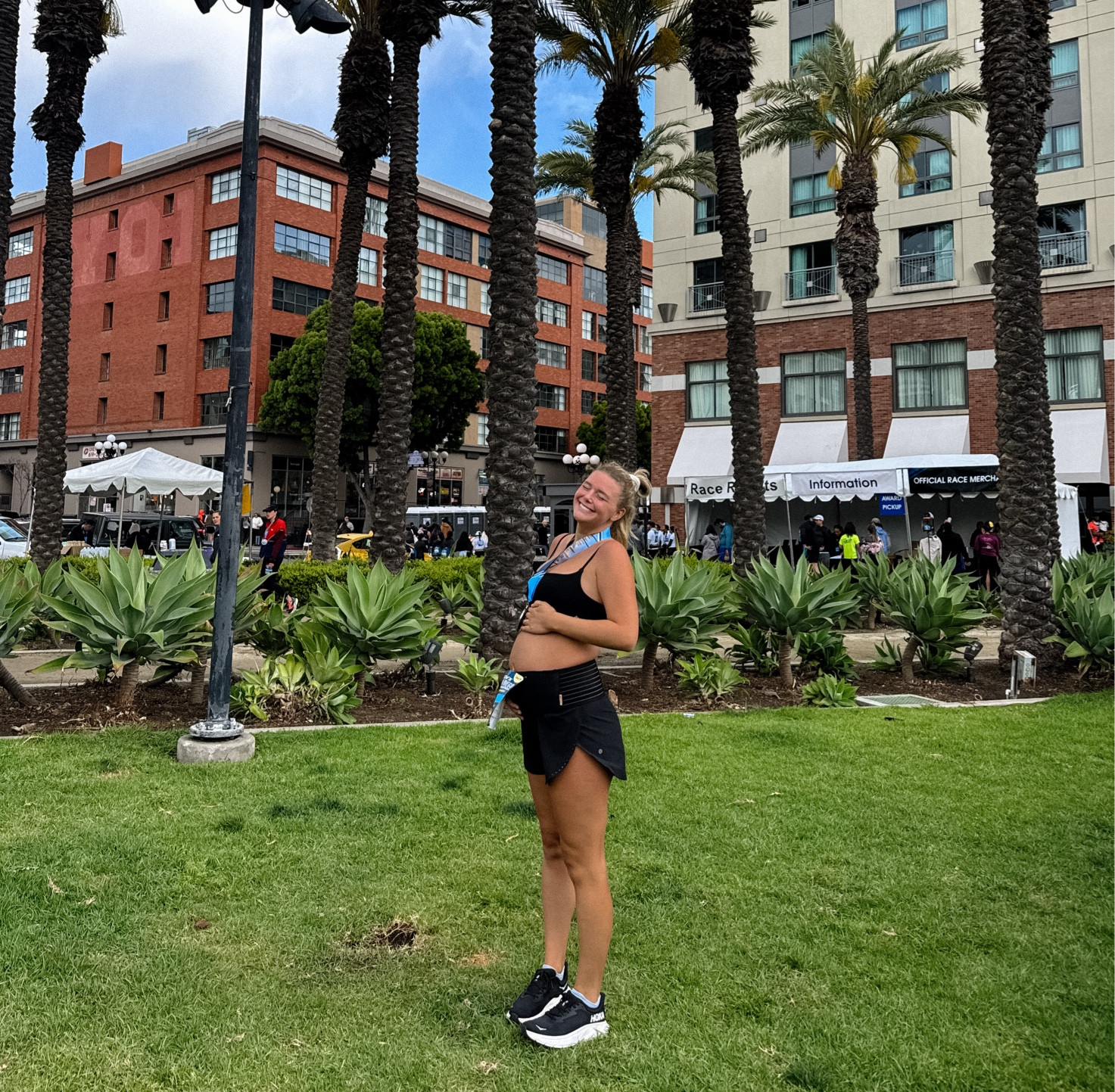 Pregnancy running outfit! I was still able to fit my regular size at 28 weeks but it was pretty tight :) 


#LTKFitness #LTKActive #LTKBump