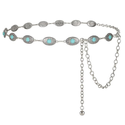 TRIWORKS Western Concho Belt for Women – Gold Chain Cowgirl Belt for Dresses, Jeans & Country Concerts | Amazon (US)