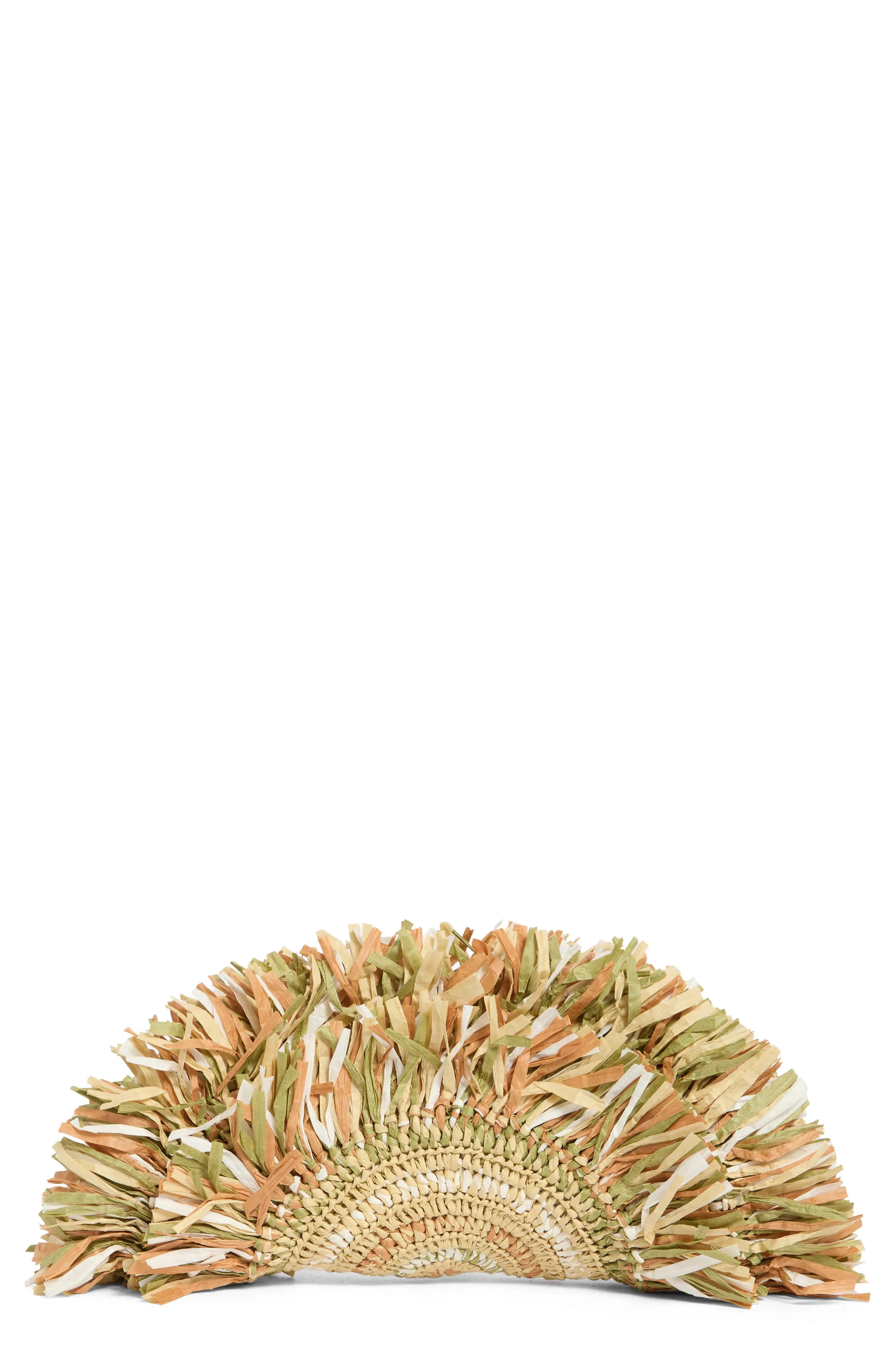 Sam Edelman Lily Straw Clutch in Green at Nordstrom | Nordstrom
