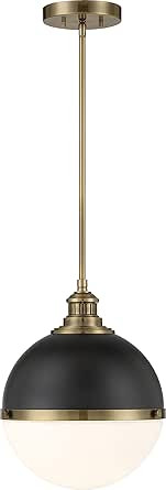 Minka Lavery 6605-885 Vorey White Etched Opal Glass Orb Outdoor Pendant Light, 1-Light 100 Watt, ... | Amazon (US)