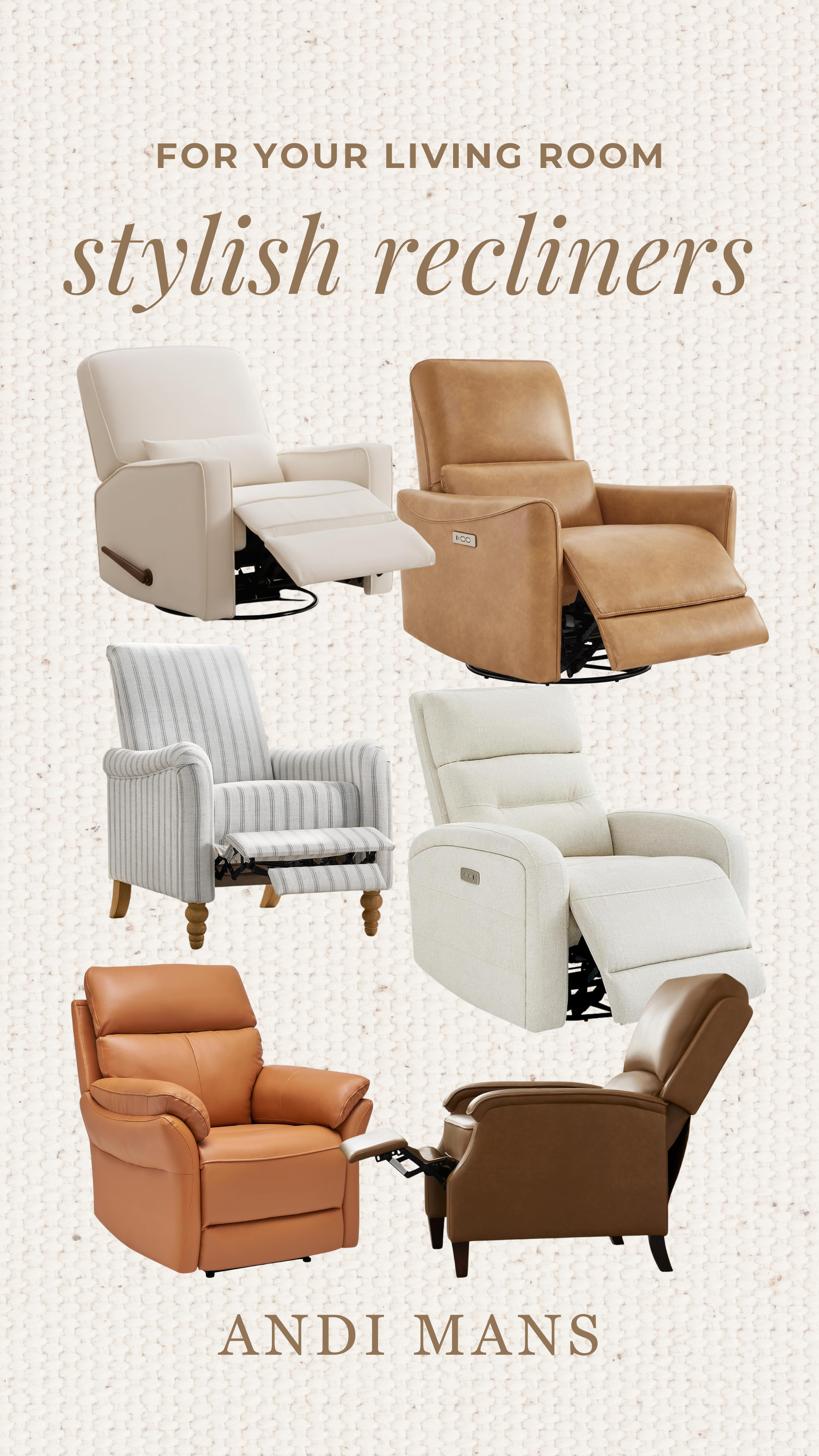 Looking to add a touch of luxury to your living room? Check out these stunning recliners! Perfect for ultimate relaxation. #livingroom  

 #LTKOver40 #LTKHome #LTKSaleAlert