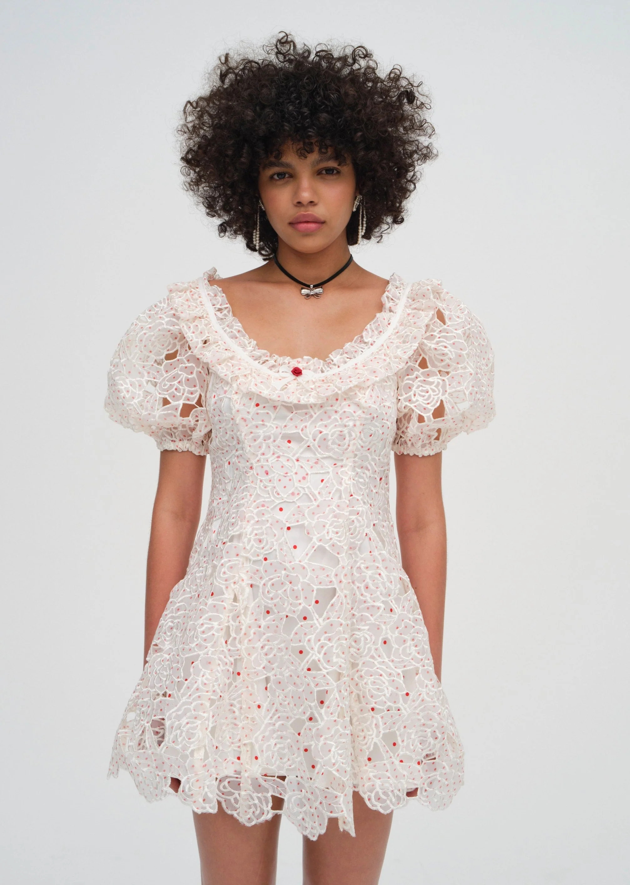 Aphrodite Embroidered Mini Dress | For Love & Lemons