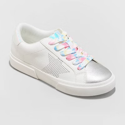 Girls' Talia Lace-Up Sneakers - art class™ White | Target