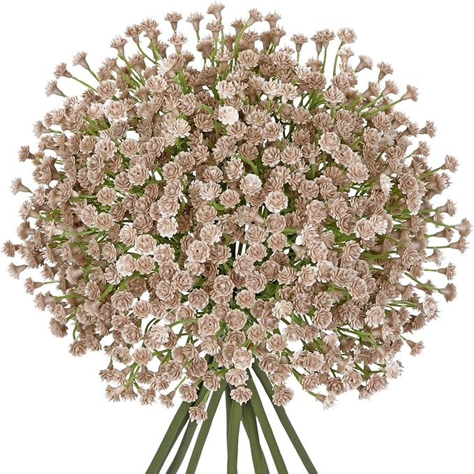 Baby's Breath Artificial Flowers Bulk 10 Pack (30pcs) Faux Baby Breath Plastic Flower Fake Gypsop... | Amazon (US)
