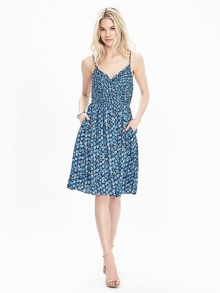 Banana Republic Womens Strappy Floral Dress Size 6 - Boat blue | Banana Republic US