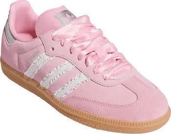 adidas Kids' Samba Sneaker in Silver/Crystal/Aqua at Nordstrom, Size 5.5 M | Nordstrom