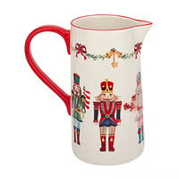 Wavy Nutcracker Pitcher Holly Multi | The Container Store