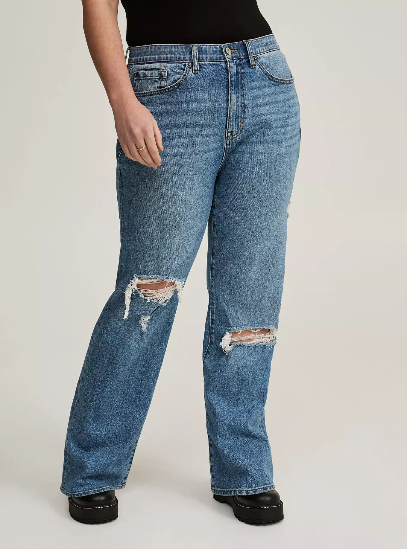 Baggy High-Rise Straight Jean | Torrid (US & Canada)