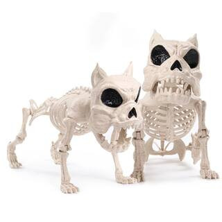 Joyfy 2Pcs 16" Posable Dog Skeleton Halloween Yard Decoration 15676-B - The Home Depot | The Home Depot