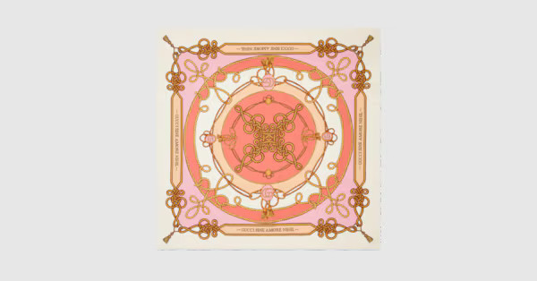 Gucci Optical torchon print silk scarf | Gucci (US)