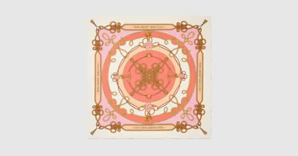 Gucci Optical torchon print silk scarf | Gucci (US)