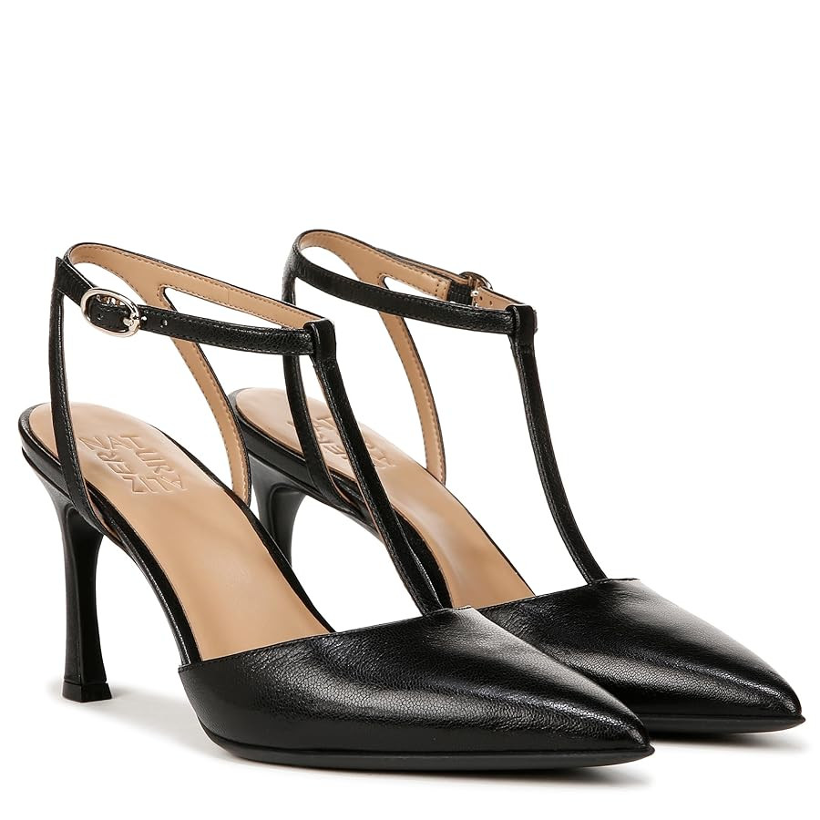 Naturalizer Women's Astrid Pointed Toe T-Strap Pump | Amazon (US)