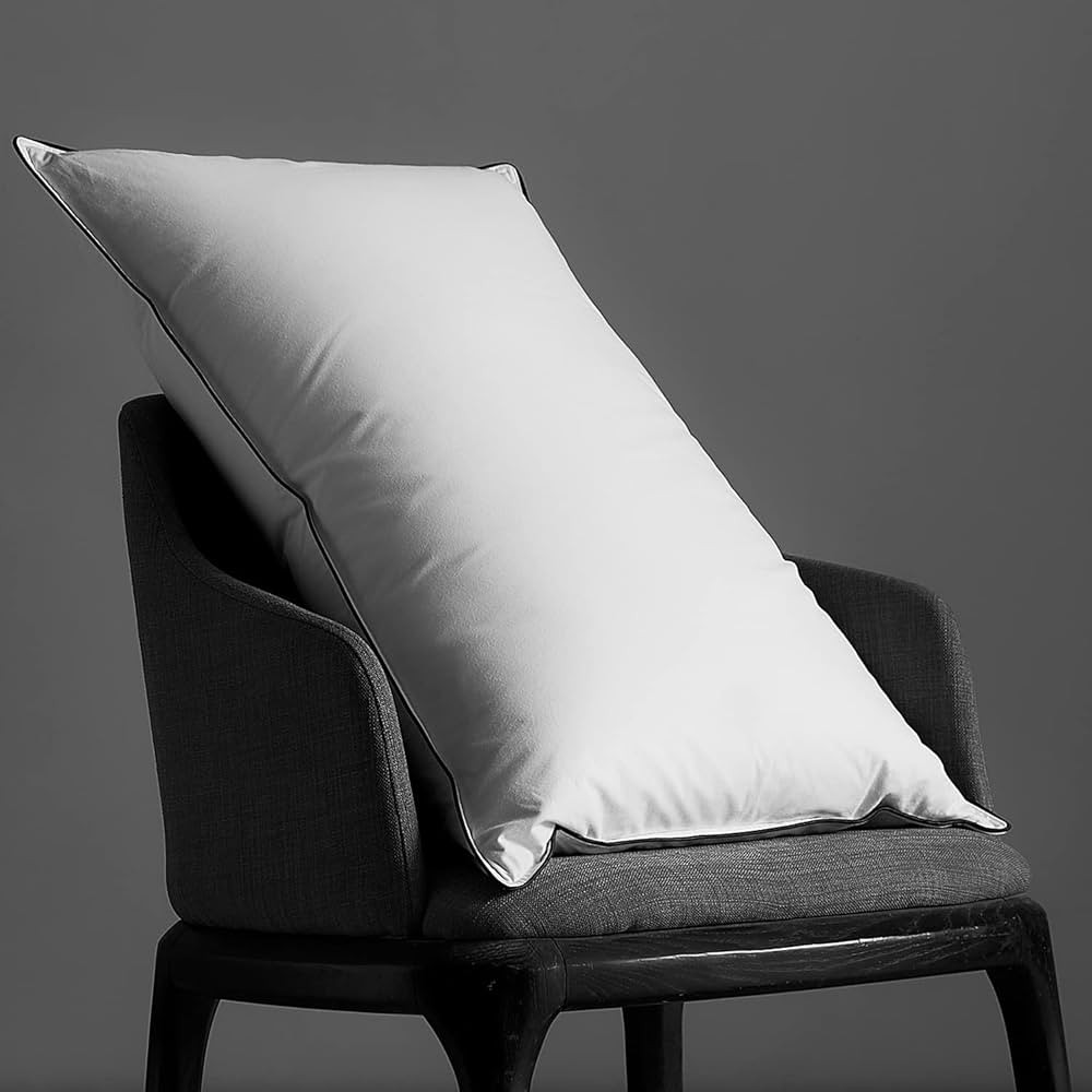 White Soft and Supportive Pillows Queen Size Single Pack - Hotel Quality Feather Down Bed Pillows... | Amazon (US)