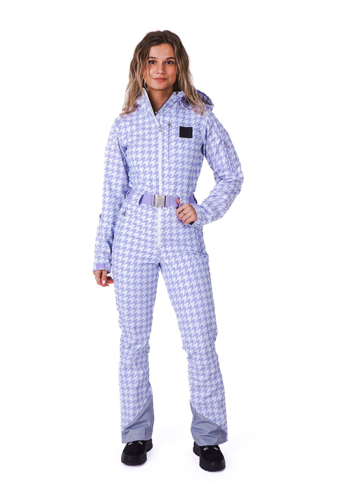 Purple Houndstooth Women's Chic Ski Suit - Purple | Macy's