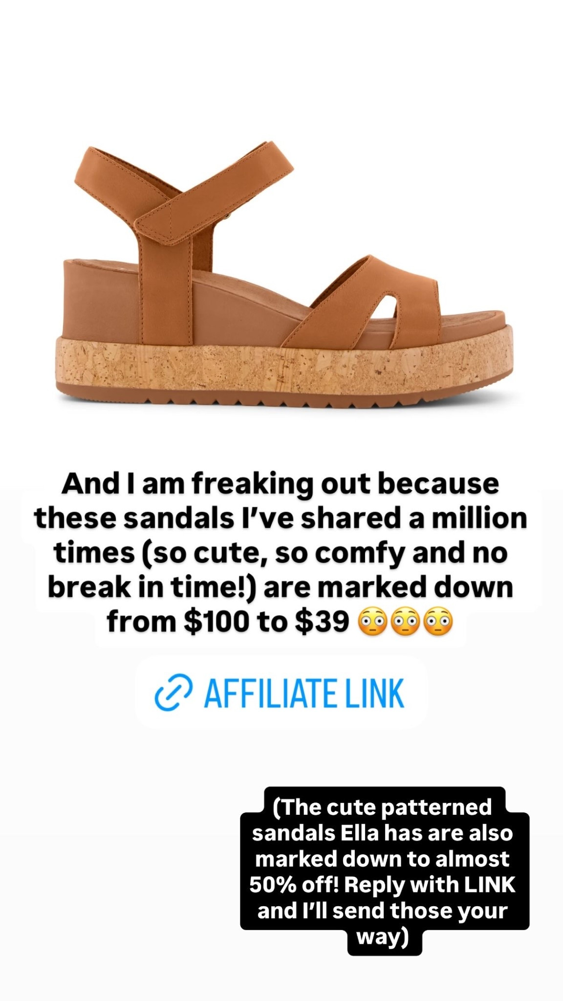 And I am freaking out because these sandals I’ve shared a million times (so cute, so comfy and no break in time!) are marked down  from $100 to $39 😳😳😳 (The cute patterned sandals Ella has are also marked down to almost 50% off!

#LTKSaleAlert