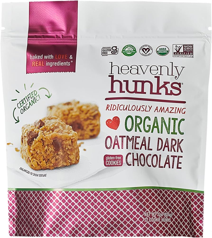 Heavenly Hunks Organic Oatmeal Dark Chocolate, 22 oz Bag | Amazon (US)
