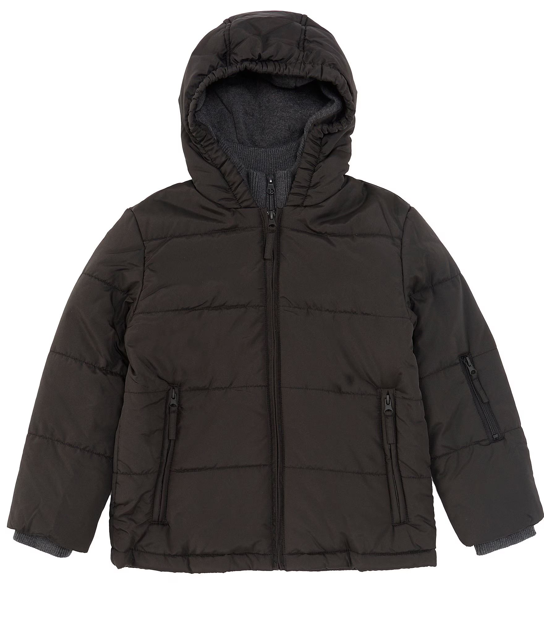 Little Boys 2T-7 Long Sleeve Hooded Puffer Snow Jacket | Dillard's