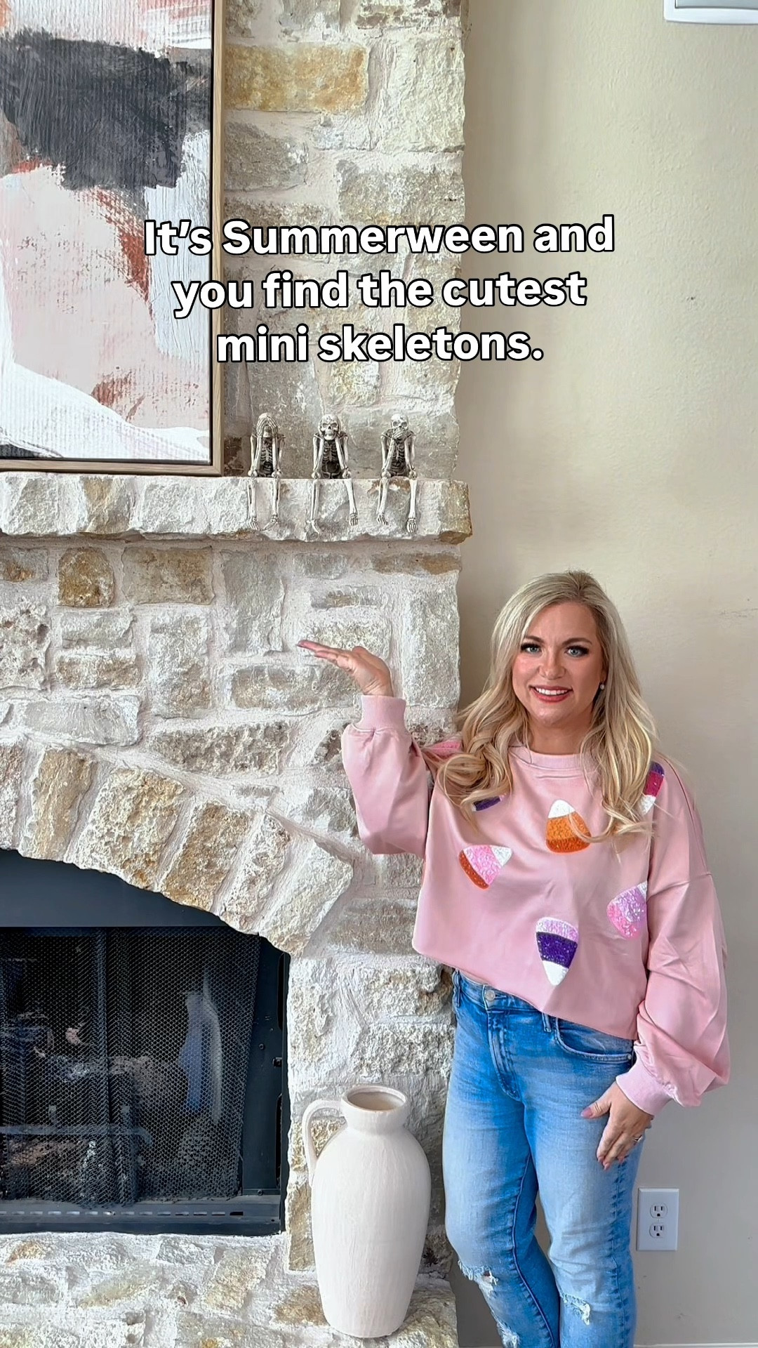 POV: It’s #summerween and you find the cutest mini skeletons.💀💀💀Obsessed with these little guys! Are you doing Halloween this summer? This trend is so fun! More to come! #summer #summermom #halloween #halloweeninthesummer 

#LTKFamily #LTKParties #LTKSeasonal