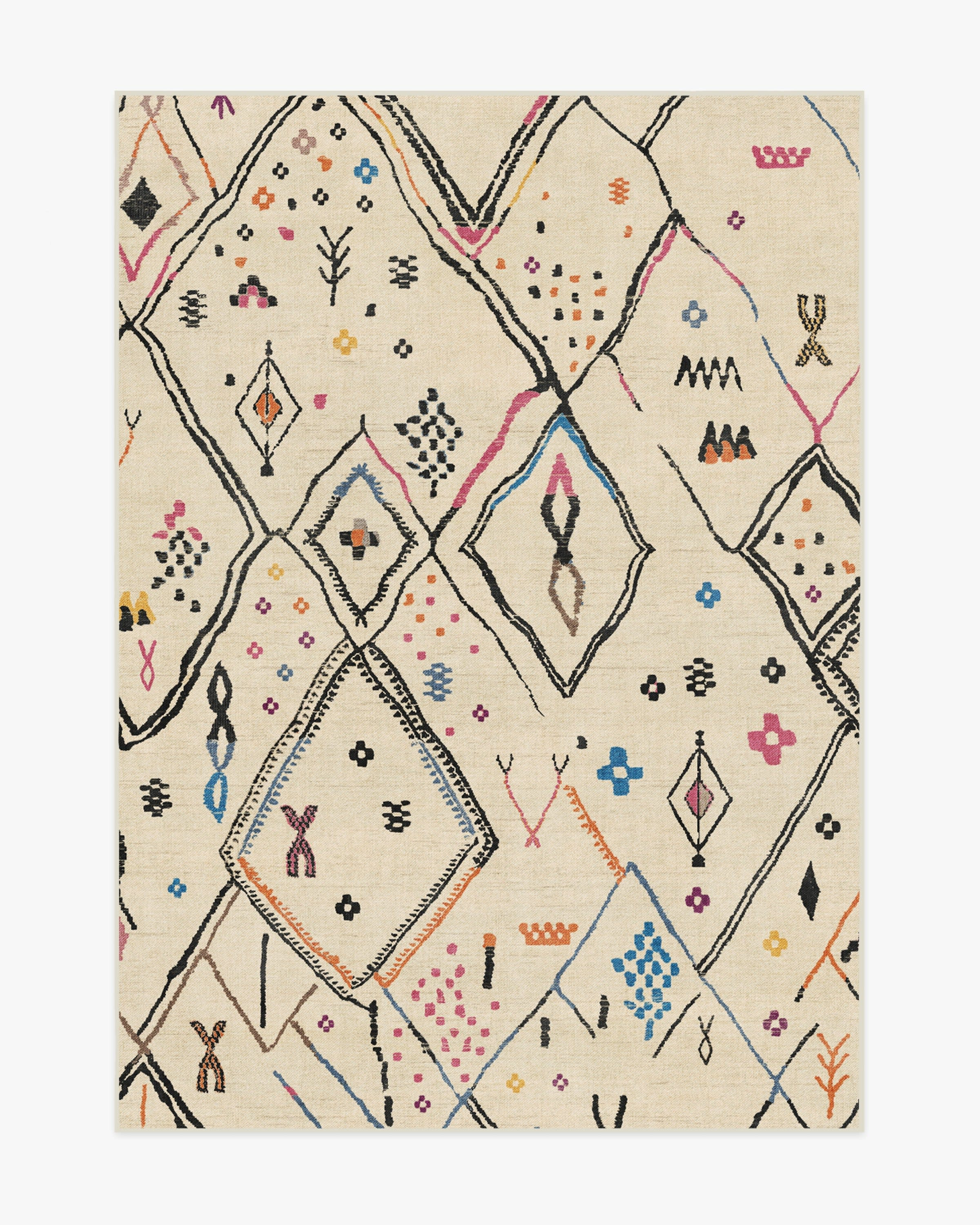 Pamir Ivory Multicolor Rug | Ruggable