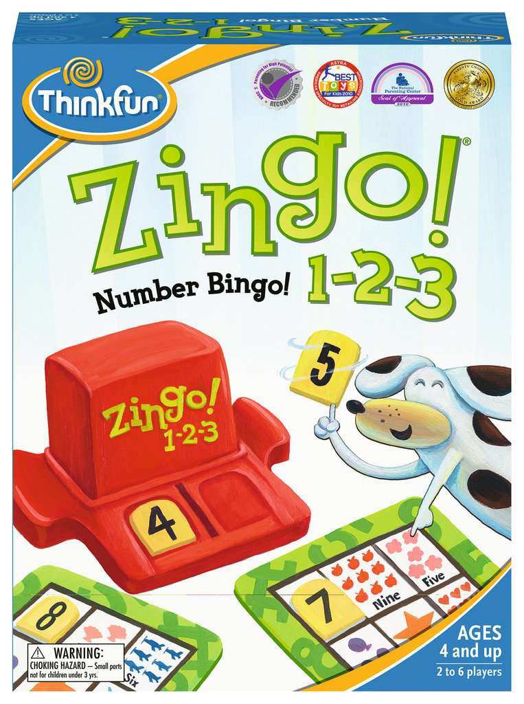Ravensburger Family Board Game ""Zingo! 1-2-3"" Age 4 + | Ravensburger