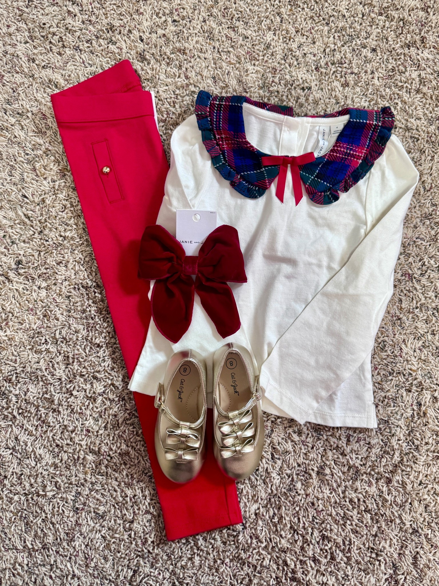 Izzy’s holiday family photo outfit might be my favorite yet! 🎄 Her Janie and Jack outfit  is perfect for Christmas pictures, family photos, and holiday events.  Timeless, classic, and so well made. Paired with the sweetest Target toddler shoes (easy Velcro straps = mom approved 👏). Linking everything  for your next Christmas family photo outfit inspiration ❤️✨


#LTKHoliday #LTKKids #LTKFamily