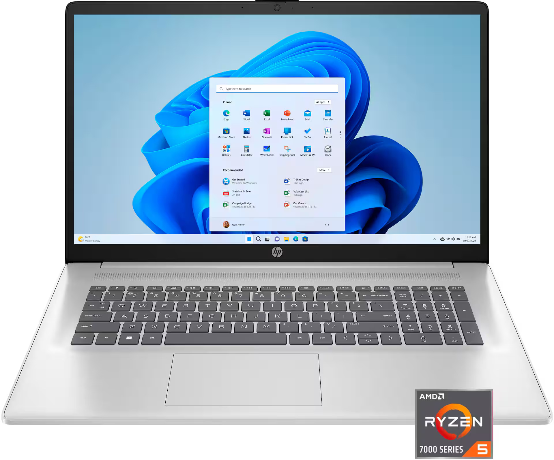 HP 17.3" Full HD Laptop AMD Ryzen 5 8GB Memory 512GB SSD Natural Silver 17-cp3005dx - Best Buy | Best Buy U.S.