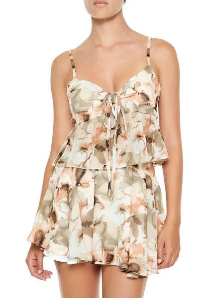 Watercolor Floral Halter Cami | Forever 21