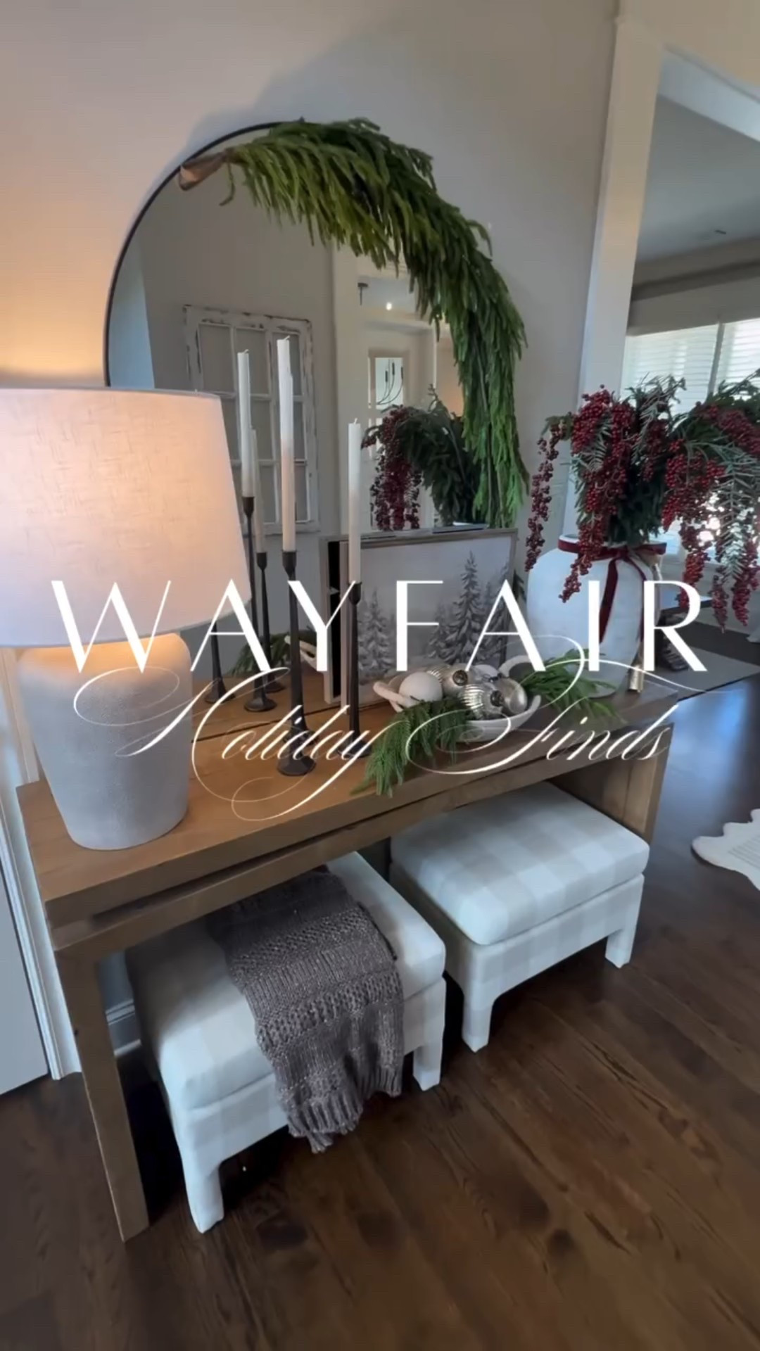 Holiday home glow up thanks to @wayfair ✨

If you’ve been dreaming of a warm, welcoming, magazine-worthy holiday home… this is your sign! From my entryway to my office and dining room, I found EVERYTHING I needed to style my home for the season at Wayfair 🤍

Wayfair truly has everything I need to welcome guests this holiday season 🎄


#ad #wayfairelevate #wayfaircreator #wayfair #holidayhome #holidaydecor #christmasdecor #holidayhosting #homeinspo #winterhome #seasonalstyling #festivehome #tableinspo #entrywaydecor #neutralchristmas #traditionalchristmas #modernholiday #affordablehome #homedecorfinds #holidayentertaining