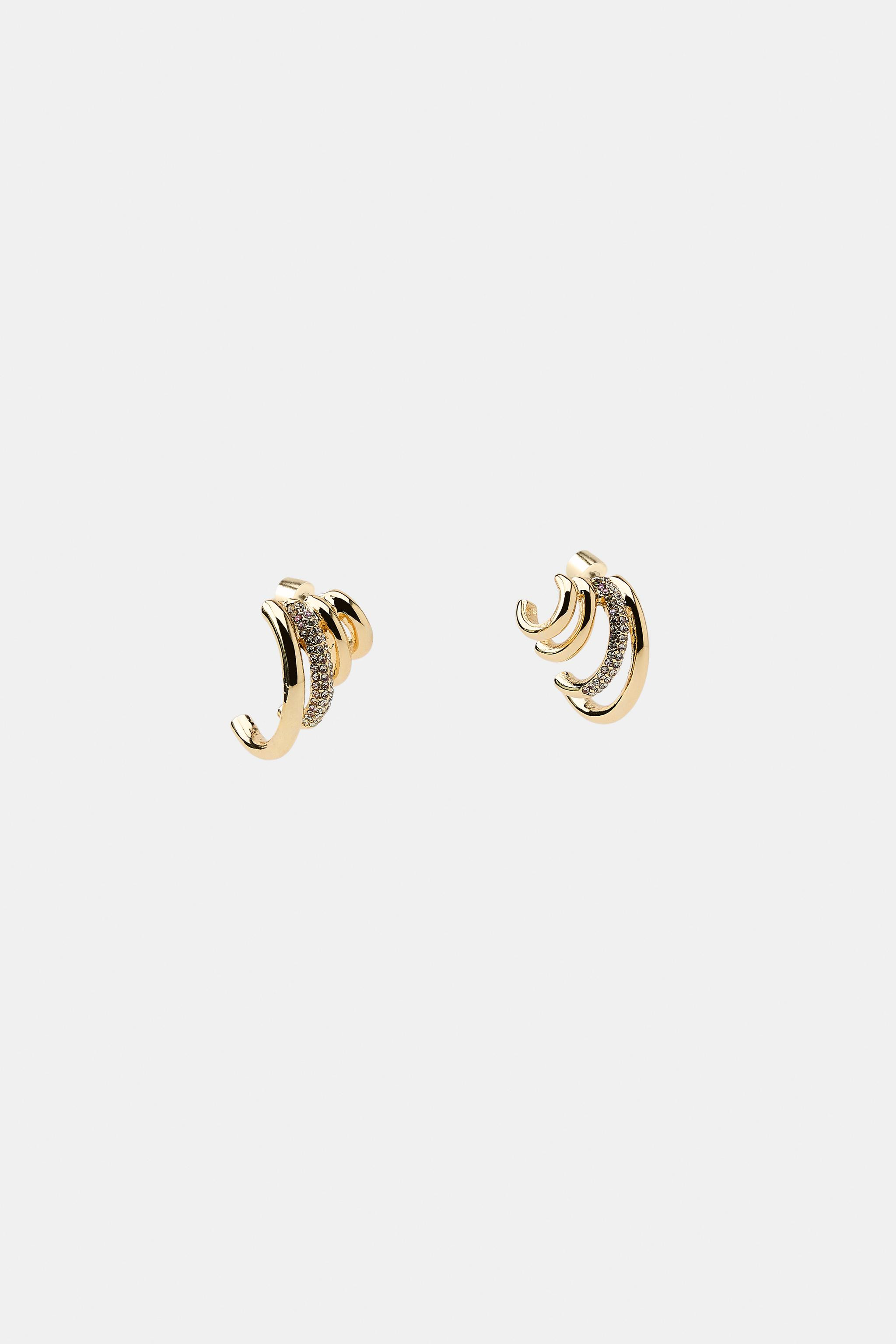 SPARKLY EAR CUFF EARRINGS | Zara US