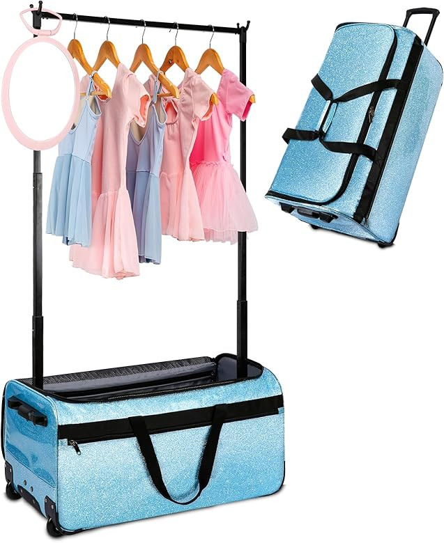 Dance Bag with Garment Rack, 29" Rolling Dance Competition Duffle Bag with Garment Rack & Silent ... | Amazon (US)