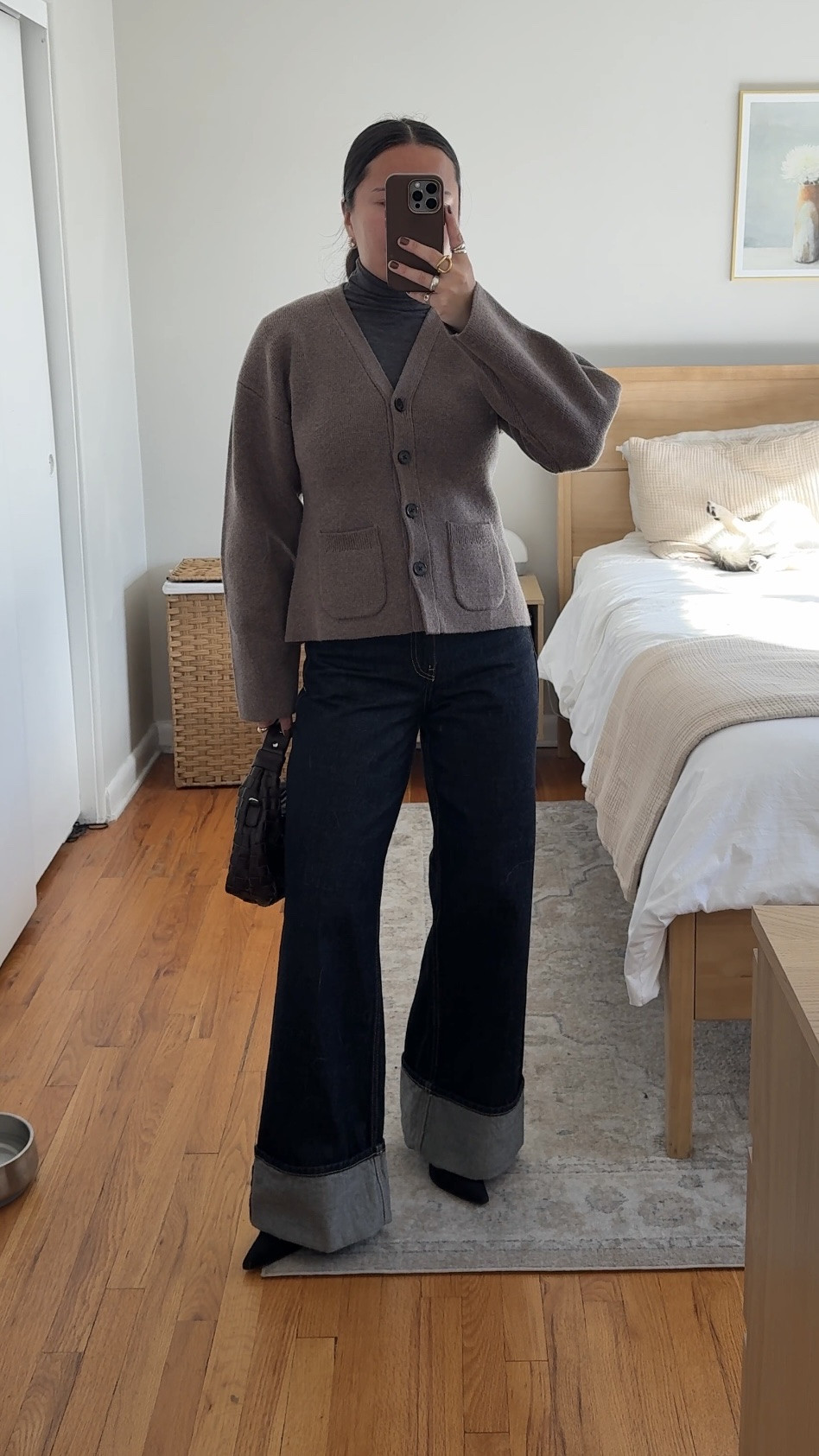 Jeans are old Zara
Cardigan: size medium
Turtleneck: size small