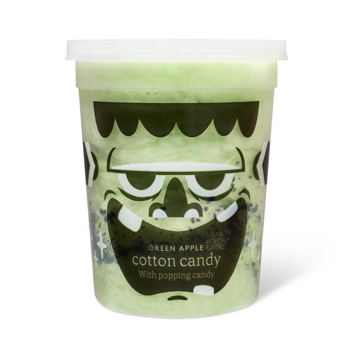 Halloween Green Apple Cotton Candy with Black Popping Candy - 1.2oz - Favorite Day™ | Target