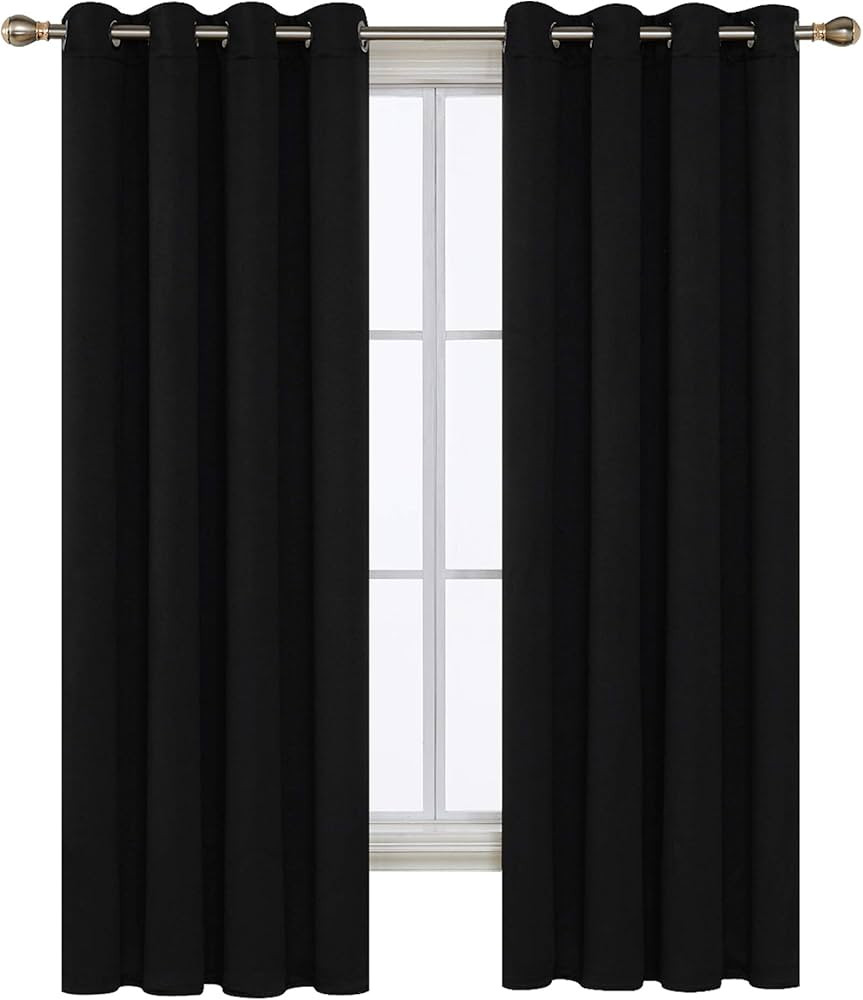 Deconovo Window Blackout Curtain Panel Grommet Thermal Insulated Room Darkening Curtain Panel for... | Amazon (CA)